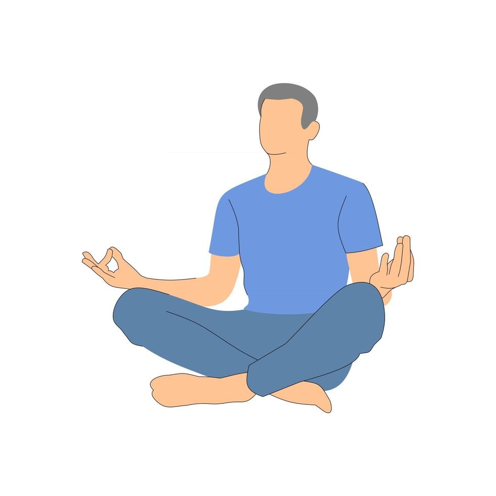 Sit down cross legged while consuming food