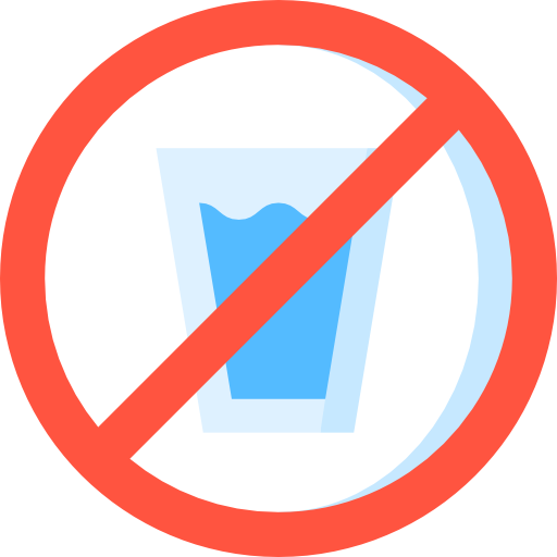 No water during and after meals